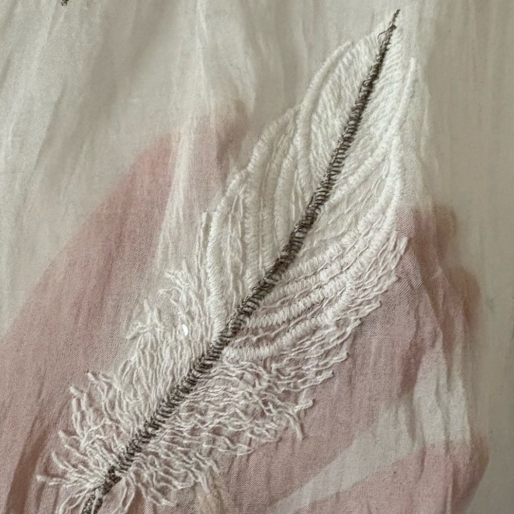 Italian 2-piece flowy ivory Top/Pant Set fit for a beach wedding, guest … - Picture 4 of 16